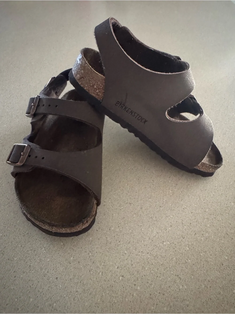 Birkenstock Milano Kids Sandals – Brown – 6.5” Footbed size 10